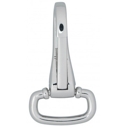 Infinity Hearts Karbinhake med D-ring Mässing Silver 50mm - 1 st