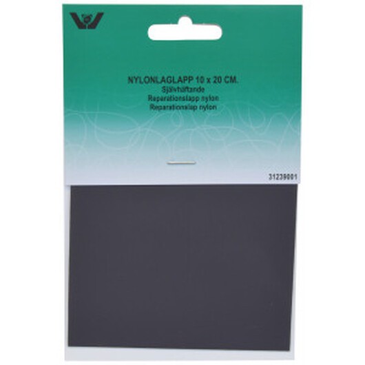 Reparationslapp Självhäftande Nylon Mörkgrå 10x20 cm - 1 st.