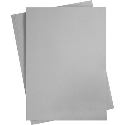 Kartongpapper, A2, ark 420x594 mm, 180 g, grå, 10 ark/ 1 förp.