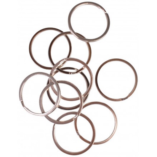 Infinity Hearts Nyckelring Tjock Silverfärgad 35mm - 10 st