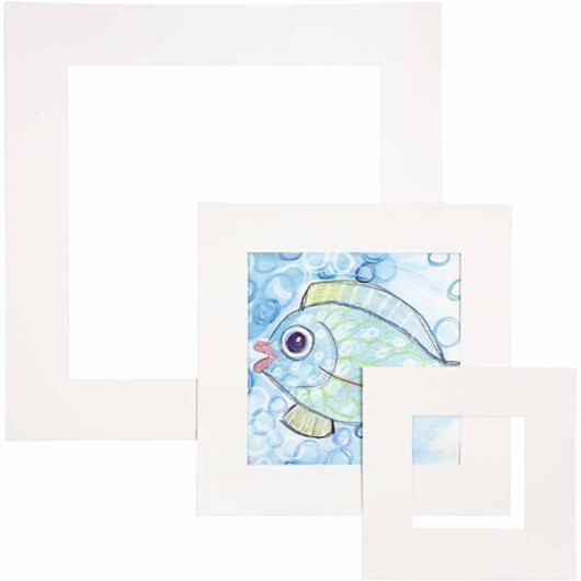 Passepartoutramar, tjocklek 0,4 mm, 270 g, vit, 75 st./ 1 förp.