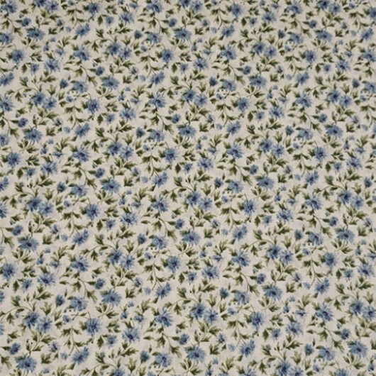 Bomullspoplin Blommor 150cm 012 - 50 cm