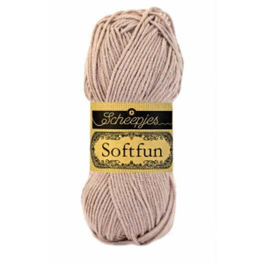 Scheepjes Softfun Garn Unicolor 2470 Ljus Beige