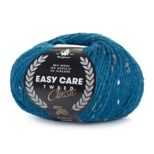 Mayflower Easy Care Classic Tweed Garn 593 Petrol Blå