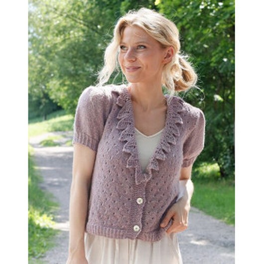 Fairy Woods Cardigan by DROPS Design - Cardigan Stickmönster str. S -  - Small