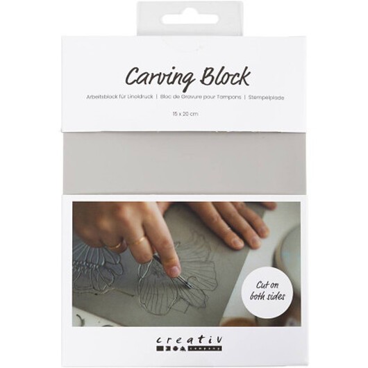 Stämpelplatta, ark 15x20 cm, ljusgrå, 1 st.