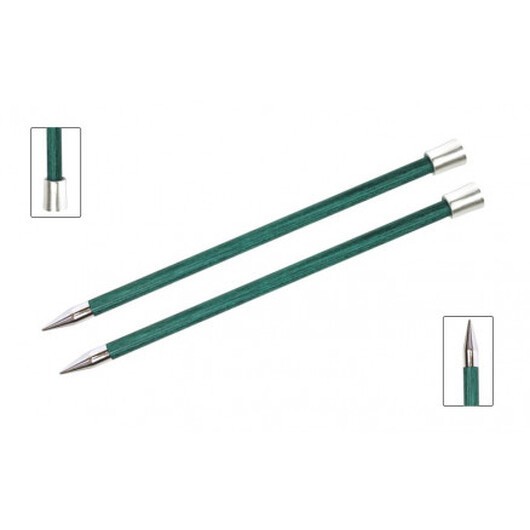 KnitPro Royalé Stickor / Jumperstickor Björk 35cm 10,00mm / 13.8in US15 Aquamarine