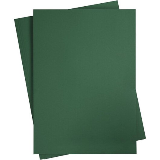Kartongpapper, A2, ark 420x594 mm, 180 g, mörkgrön, 10 ark/ 1 förp.