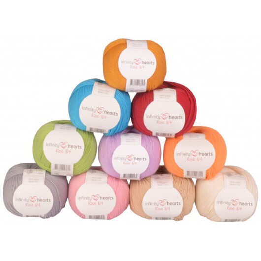 Infinity Hearts Rose 8/4 Garnpaket 31 Basfärger nyanser - 10 st