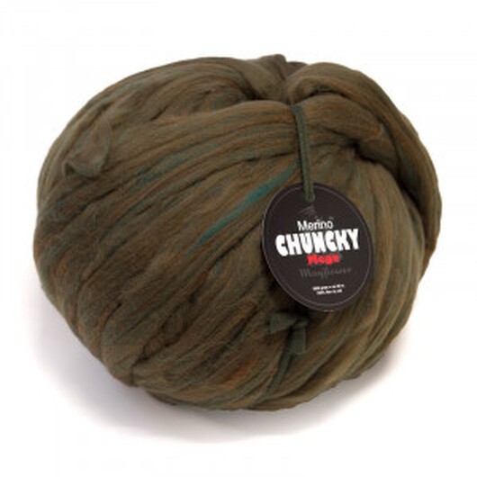 Mayflower Mega Chunky Tjockt Garn Unicolor 1009 Grön Melange