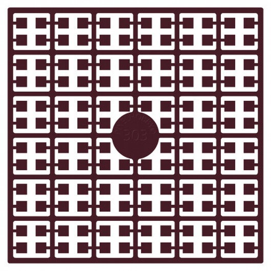 Pixelhobby Midi Pärlor 303 Mörk Röd Granat 2x2mm - 140 pixels