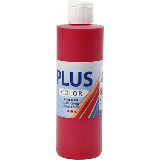 Plus Color Hobbyfärg, berry red, 250 ml/ 1 flaska