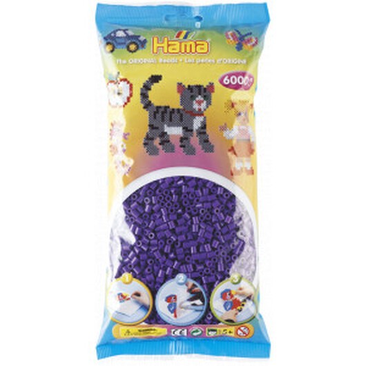 Hama Midi Pärlor 205-07 Lila - 6000 st.