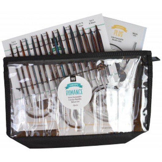 Drops Ändstickorset - Pro Romance Deluxe Trä Set med utbytbara kablar 8 storlekar 3 längder