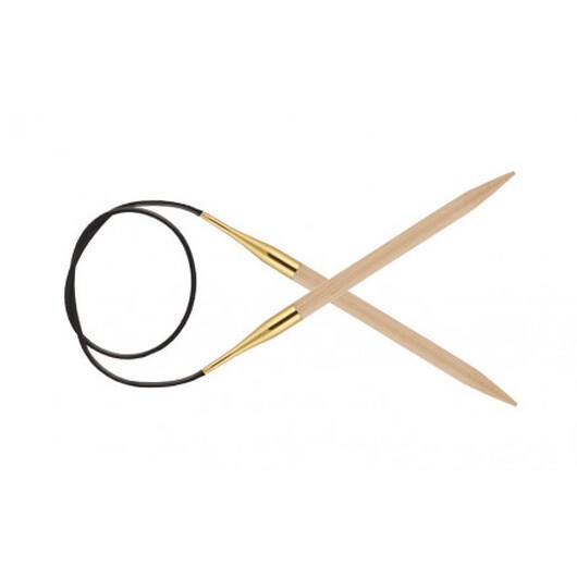 KnitPro Basix Birch Rundstickor Björk 80cm 3,00mm / 31.5in US2Â½