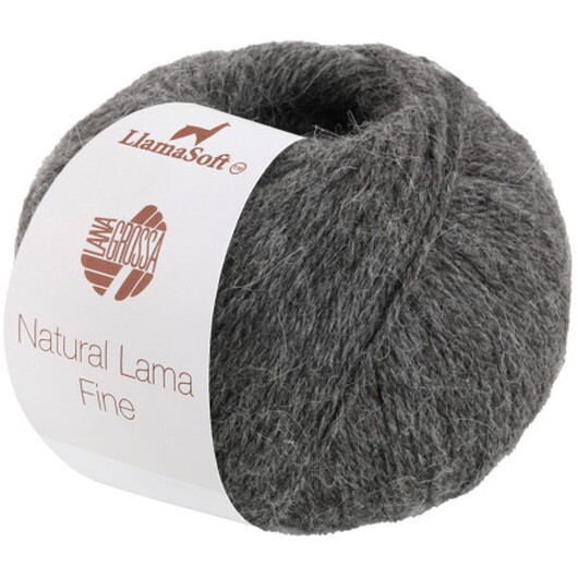 Lana Grossa Natural Lama Fine Garn 114 Gråbrun