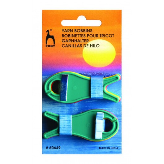 Pony Garnspolar Små fiskar Ass. färger 6,2x2,5cm - 10 st.