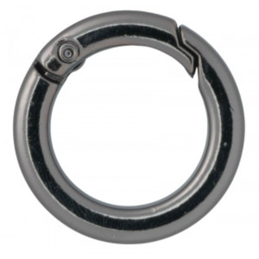 Infinity Hearts O-ring med Ãppning Mässing Gunmetal Ø23,5mm - 5 st