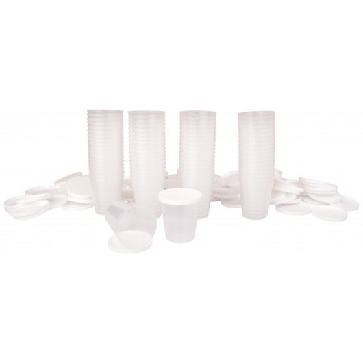 Bägare med lock, 30 ml, 75 st.