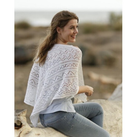 Ethereal Bliss by DROPS Design - Sjal Stick-mönster 130x65 cm