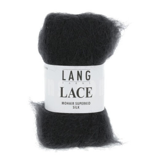 Lang Yarns Garn Lace 04 Svart