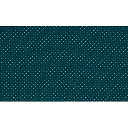 Minimals Bomullspoplin Tyg Print 406 Small Dot Petrol 145cm - 50cm
