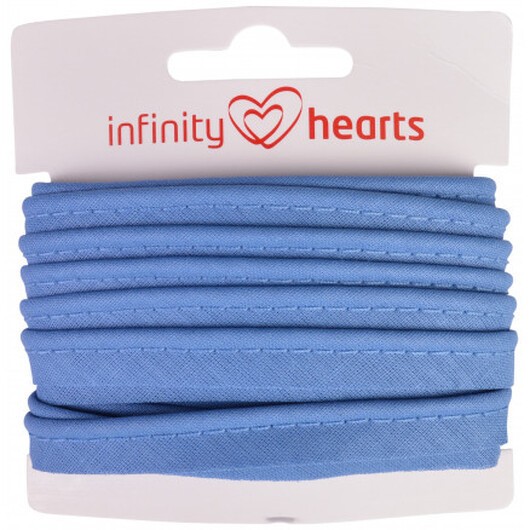 Infinity Hearts Passpoalband Bomull 11mm 10 Jeansblå - 5m