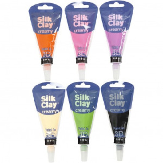 Silk ClayÂ® Creamy, kompletterande färger, 6x35 ml/ 1 set