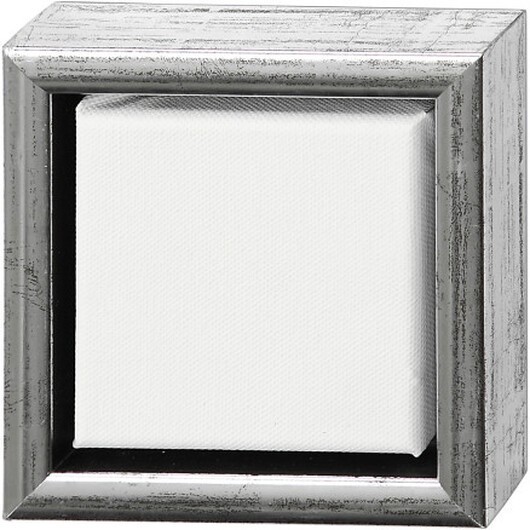 Duk med ram, stl. 10x10 cm, 360 g, mixade färger, 1 st.
