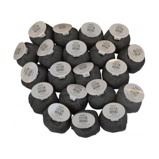 Drops Cotton Merino Garnpaket Unicolor 19 Grå - 20 st