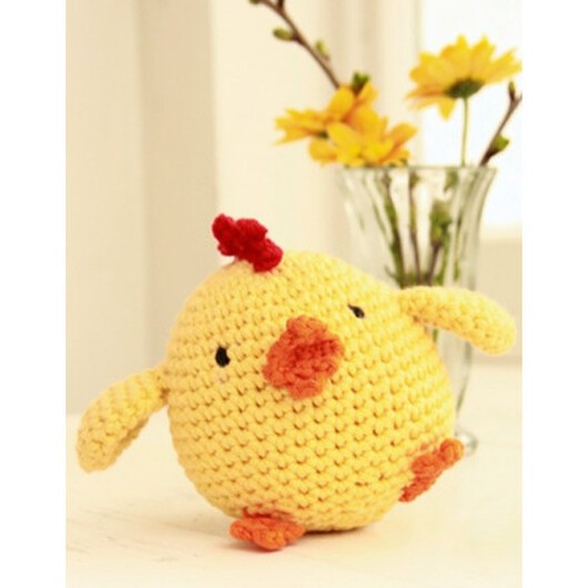 Chicken Little by DROPS Design - Påskkyckling Virkmönster 12 cm