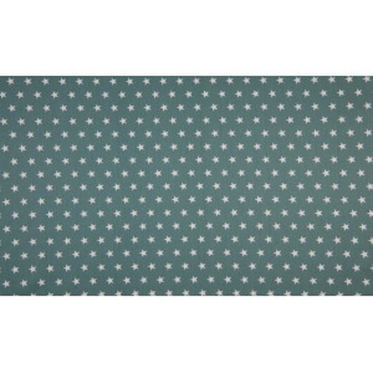 Minimals Bomullspoplin Tyg Print 123 Star Dusty Green 145cm - 50cm