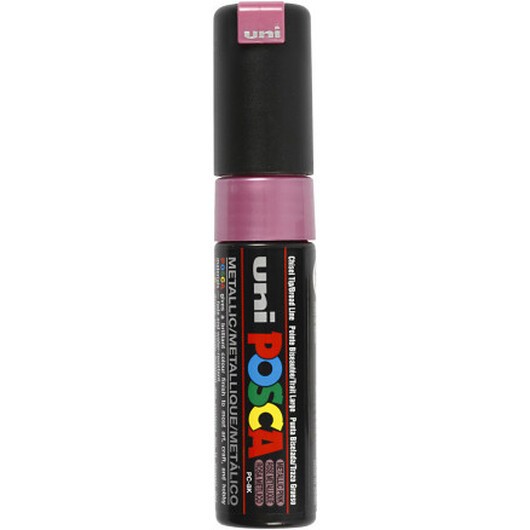 Posca Marker , nr. PC-8K, spets 8 mm, Broad, metallic pink, 1 st.