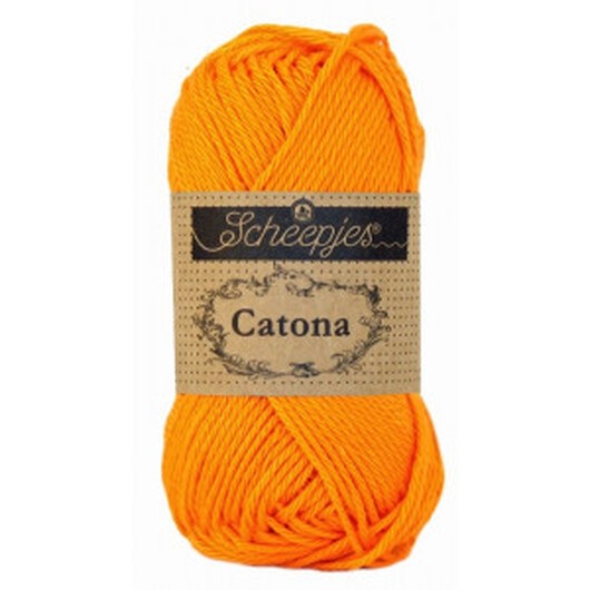 Scheepjes Catona Garn Unicolor 281 Tangerine