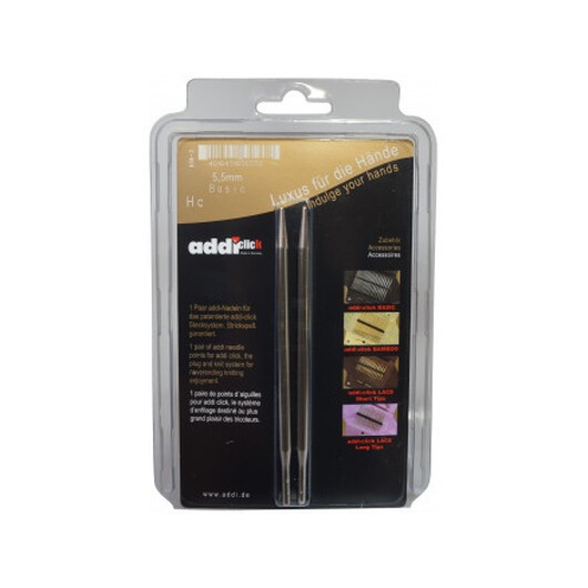 Addi Click Turbo Ändstickor Mässing 13cm 5,50mm US9