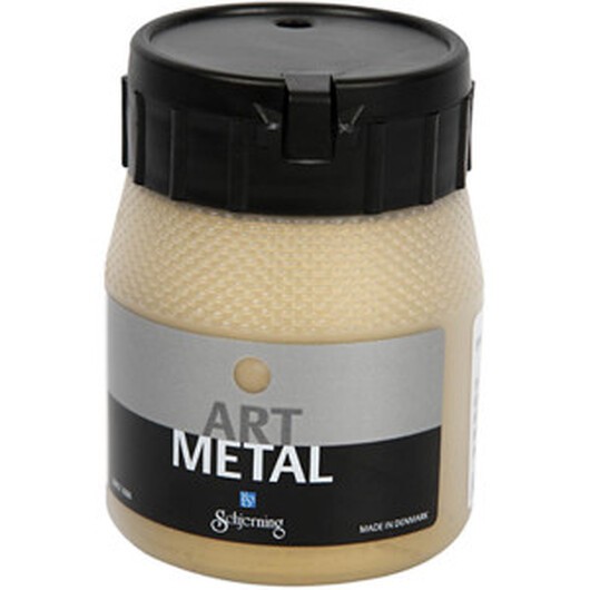 Hobbyfärg Metallic, Ljus guld (5102), 250ml/ 1 flaska