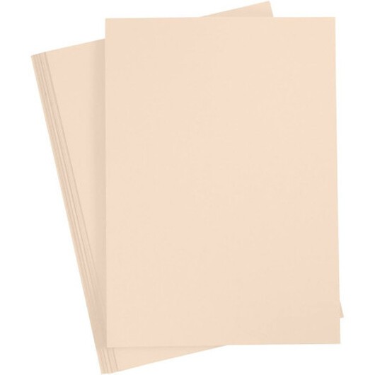 Kartongpapper, A4, ark 210x297 mm, 180 g, beige, 20 ark/ 1 förp.