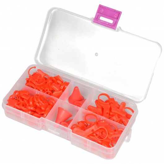 Infinity Hearts Maskmarkörer/Maskstoppare Set i Plastlåda Röd - 88 st