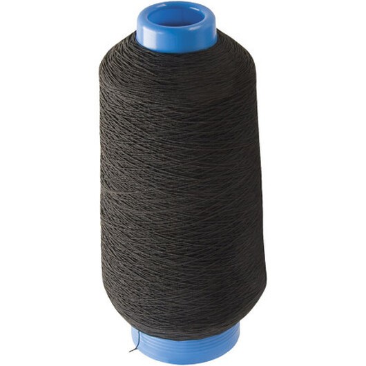 Tunn, rund elastisk tråd, svart, 1500 m/ 1 rl.