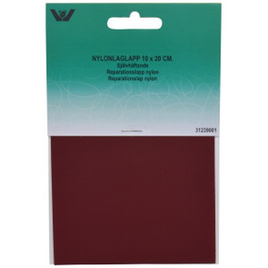 Reparationslapp Självhäftande Nylon Bordeaux 10x20 cm - 1 st.