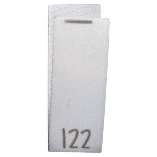 Storleksmärke 122 Vit -1 st