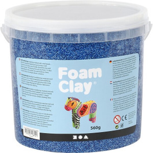 Foam ClayÂ® , blå, 560g/ 1 hink