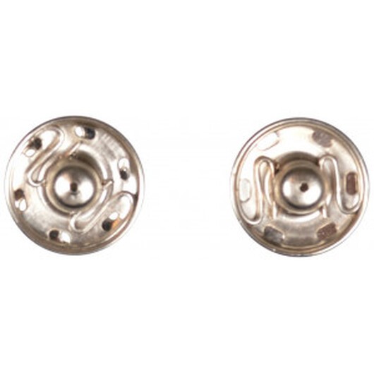 Tryckknappar Silver 18 mm - 2 st