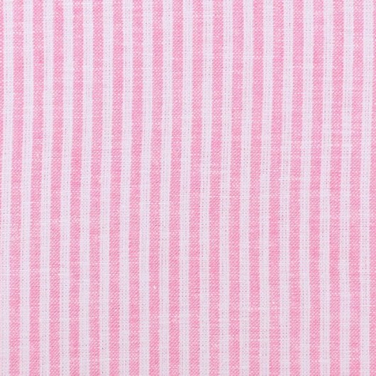 Lin/Bomull Jersey Randigt Tyg 150cm 069 Svart - 50cm