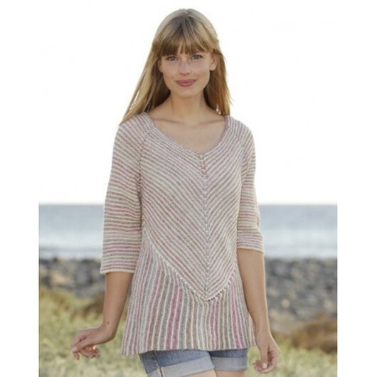 Crayons by DROPS Design - Tröja Stick-mönster str. S - XXXL