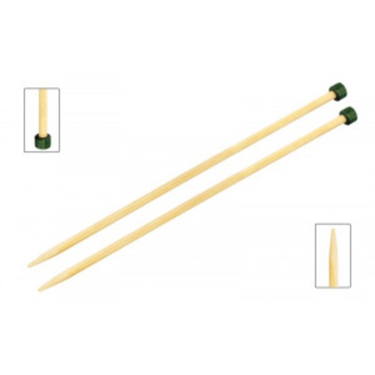 KnitPro Bamboo Stickor / Jumperstickor Bambu 33cm 6,50mm / 13in US10Â½