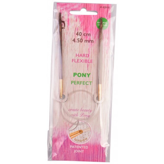 Pony Perfect Rundstickor Trä 40cm 4,50mm / 23.6in US7