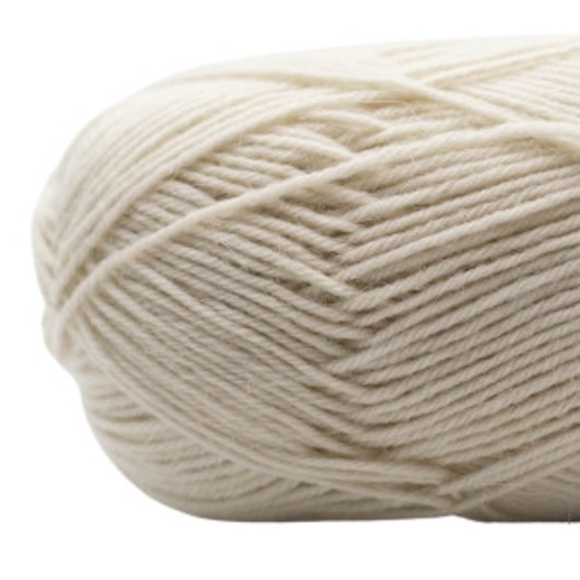 Kremke Soul Wool Edelweiss Alpaka 002 Blekt Vit