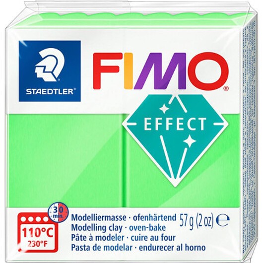 FIMOÂ® Effect , neongrön, 57 g/ 1 förp.