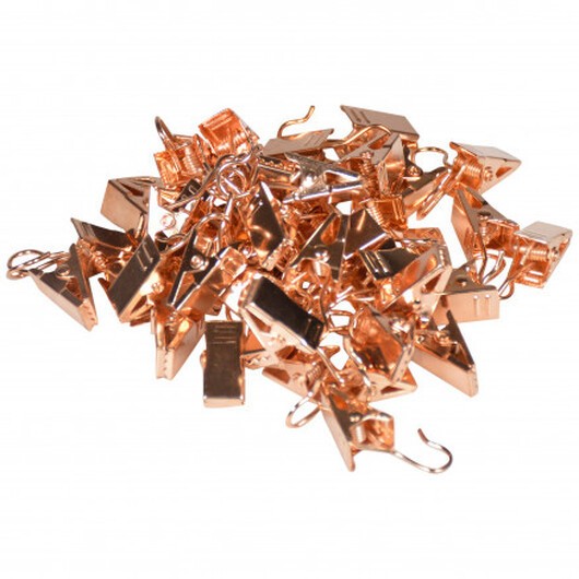 Infinity Hearts Metallclips Roséguld 18,3x9,2mm - 50 st